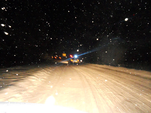 Foto: TIR - DN 18, zapada
